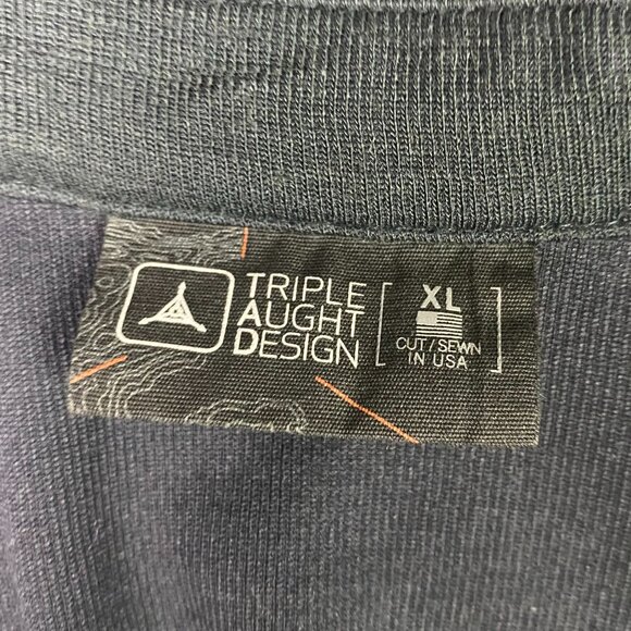 Triple Aught Design Polo Shirt Mens XL Charcoal Gray Caliber XW Merino Wool Golf - Picture 5 of 9